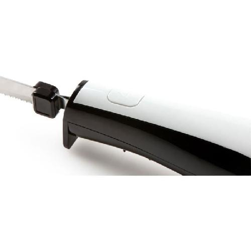 Blender Couteau électrique - DOMO - Lames dentelées en acier inoxydable - 590 gr - 150W - Noir / Blanc