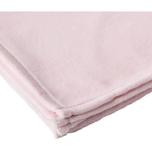 Edredon - Couverture - Plaid Bebe Couverture - BABYCALIN - Des la naissance - Flanelle - 75x100 cm - Rose