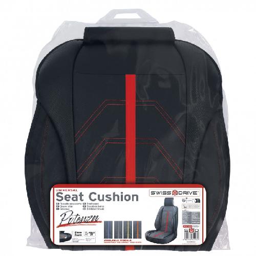 Housse De Siege - Couvre Siege Couvre Siege Pvc Potenza Noir-Rouge 1pc - Swiss Drive