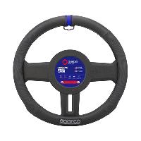 Couvre-volant Couvre Volant Noir Avec Lisere Bleu Sparco