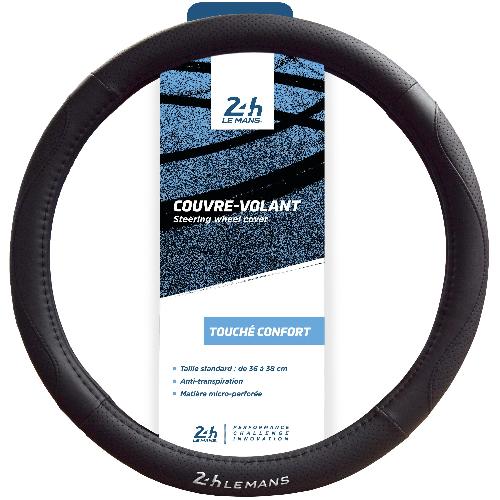 Couvre-volant Couvre-Volant Simili Cuir Broderie Argentee 24h Le Mans - 24h Le Mans