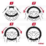 Couvre-volant Couvre Volant Simili Cuir Noir Xl 41-43Cm Amio