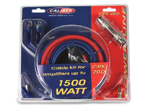 Kit de cables CPK20D - Kit de cablage 20mm2 compatible avec amplificateur 1500W
