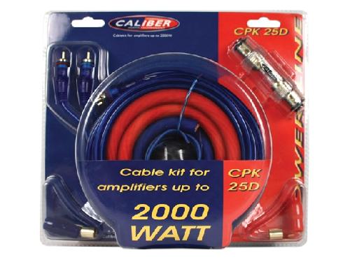 Kit de cables CPK25D - Kit de cablage 25mm2 compatible avec amplificateur 2000W