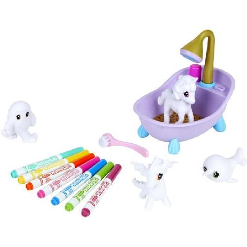 Jeu De Coloriage - Dessin - Pochoir Crayola - Washimals Animaux fantastiques - Coffret de coloriage lavable pour enfants des 3 ans