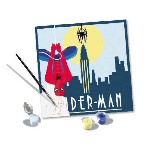 Peinture Au Numero CreArt 20x20 cm Spider Man. Loisir creatif. 23891. Ravensburger
