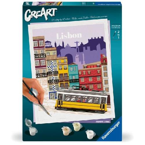 Peinture Au Numero CreArt 24x30 cm Lisbon. Activite detente et creative. 25522. Ravensburger
