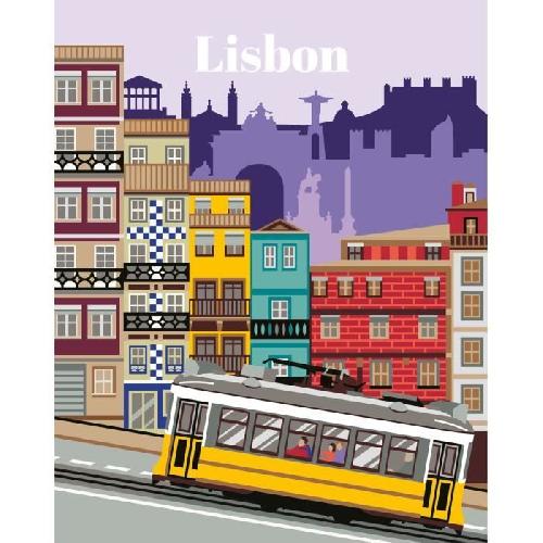 Peinture Au Numero CreArt 24x30 cm Lisbon. Activite detente et creative. 25522. Ravensburger
