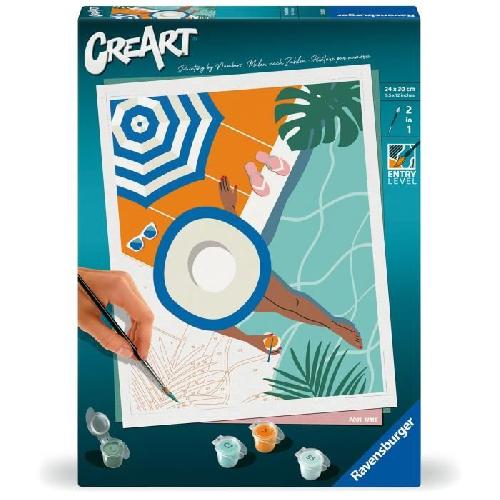 Peinture Au Numero CreArt 24x30 cm Pool Time. Adulte. Peinture par numeros. 25523. Ravensburger