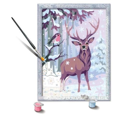 Peinture Au Numero CreArt Kids 18x24cm Cerf romantique. Kit de peinture par numeros Numero d'Art. Des 9 ans. 25831. Ravensburger