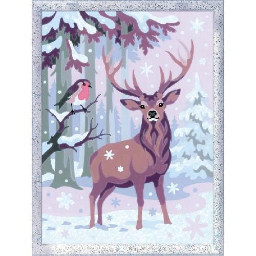 Peinture Au Numero CreArt Kids 18x24cm Cerf romantique. Kit de peinture par numeros Numero d'Art. Des 9 ans. 25831. Ravensburger