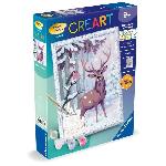 Peinture Au Numero CreArt Kids 18x24cm Cerf romantique. Kit de peinture par numeros Numero d'Art. Des 9 ans. 25831. Ravensburger