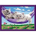Peinture Au Numero CreArt Kids 18x24cm Chatons dans le hamac. Kit de peinture par numeros Numero d'Art. Des 9 ans. 25828. Ravensburger