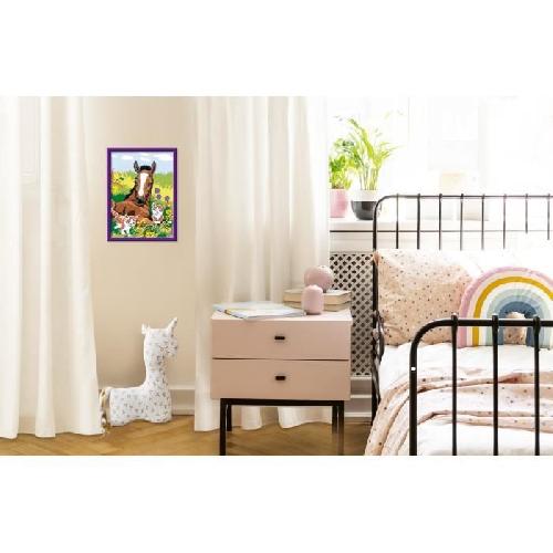 Peinture Au Numero CreArt Kids 18x24cm Cheval et chatons. Kit de peinture par numeros Numero d'Art. Des 7 ans. 25840. Ravensburger