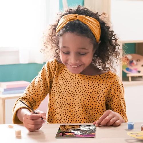 Peinture Au Numero CreArt Kids 18x24cm Chevaux au coucher du soleil. Kit de peinture par numeros Numero d'Art. Des 9 ans. 25809. Ravensburger