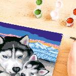 Peinture Au Numero CreArt Kids 18x24cm Doux bisous de Husky. Kit de peinture par numeros Numero d'Art. Des 7 ans. 25829. Ravensburger