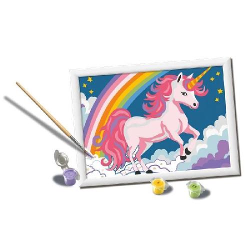 Peinture Au Numero CreArt Kids 18x24cm Licorne Neon. Kit de peinture par numeros Numero d'Art. Des 7 ans. 25904. Ravensburger