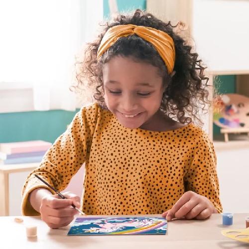 Peinture Au Numero CreArt Kids 18x24cm Licorne Neon. Kit de peinture par numeros Numero d'Art. Des 7 ans. 25904. Ravensburger