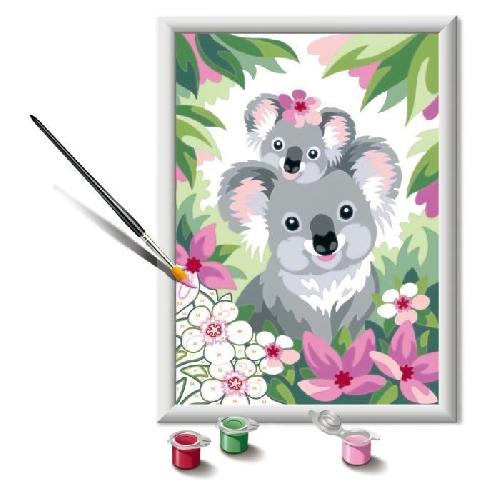 Peinture Au Numero CreArt Kids 18x24cm Maman koala et son bebe. Kit de peinture par numeros Numero d'Art. Des 9 ans. 25833. Ravensburger