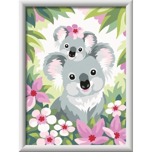 Peinture Au Numero CreArt Kids 18x24cm Maman koala et son bebe. Kit de peinture par numeros Numero d'Art. Des 9 ans. 25833. Ravensburger