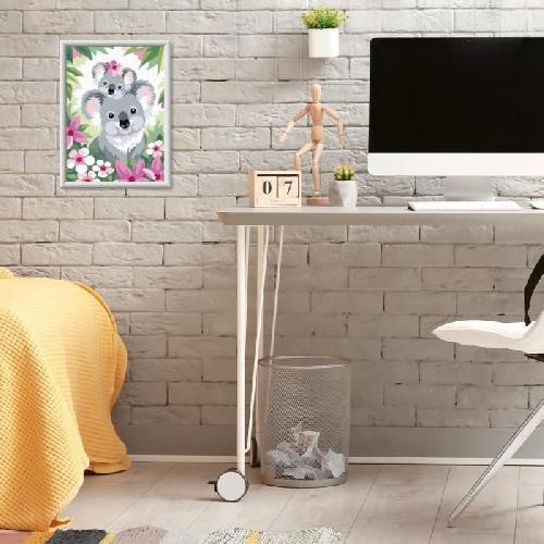 Peinture Au Numero CreArt Kids 18x24cm Maman koala et son bebe. Kit de peinture par numeros Numero d'Art. Des 9 ans. 25833. Ravensburger