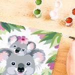Peinture Au Numero CreArt Kids 18x24cm Maman koala et son bebe. Kit de peinture par numeros Numero d'Art. Des 9 ans. 25833. Ravensburger