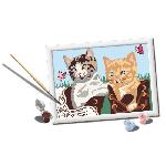 Peinture Au Numero CreArt Kids 18x24cm. Numero d'Art. Chatons et Chaussures. Kit de peinture par numeros Numero d'Art. Des 7 ans. 25528. Ravensburger