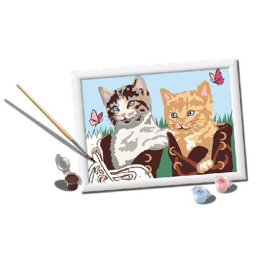 Peinture Au Numero CreArt Kids 18x24cm. Numero d'Art. Chatons et Chaussures. Kit de peinture par numeros Numero d'Art. Des 7 ans. 25528. Ravensburger
