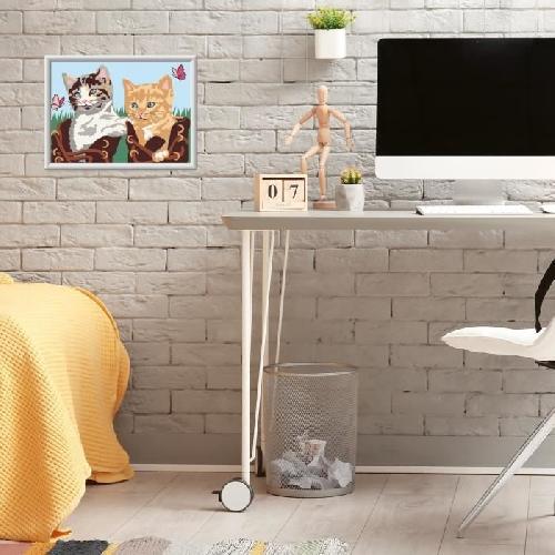 Peinture Au Numero CreArt Kids 18x24cm. Numero d'Art. Chatons et Chaussures. Kit de peinture par numeros Numero d'Art. Des 7 ans. 25528. Ravensburger