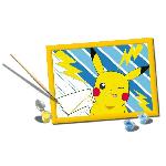 Peinture Au Numero CreArt Kids 18x24cm Pikachu Eclair. Kit de peinture par numeros Numero d'Art. Des 7 ans. 25905. Ravensburger