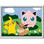 Peinture Au Numero CreArt Kids 18x24cm Pokemon. Kit de peinture par numeros Numero d'Art. Des 7 ans. 25839. Ravensburger
