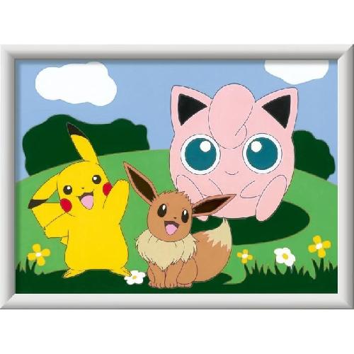 Peinture Au Numero CreArt Kids 18x24cm Pokemon. Kit de peinture par numeros Numero d'Art. Des 7 ans. 25839. Ravensburger