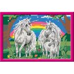 Peinture Au Numero CreArt Kids 31x21cm Au pays des licornes. Kit de peinture par numeros Numero d'Art. Des 9 ans. 25849. Ravensburger