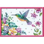 Peinture Au Numero CreArt Kids 31x21cm Colibri et fleurs exotiques. Kit de peinture par numeros Numero d'Art. Des 7 ans. 25851. Ravensburger