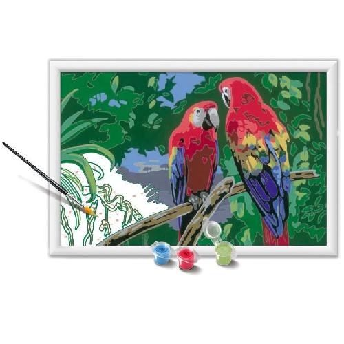 Peinture Au Numero CreArt Kids 31x21cm Perroquets. Kit de peinture par numeros Numero d'Art. Des 7 ans. 25854. Ravensburger