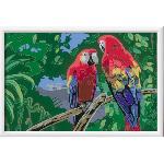 Peinture Au Numero CreArt Kids 31x21cm Perroquets. Kit de peinture par numeros Numero d'Art. Des 7 ans. 25854. Ravensburger