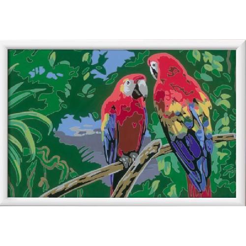 Peinture Au Numero CreArt Kids 31x21cm Perroquets. Kit de peinture par numeros Numero d'Art. Des 7 ans. 25854. Ravensburger