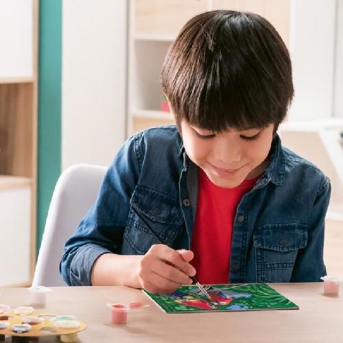 Peinture Au Numero CreArt Kids 31x21cm Perroquets. Kit de peinture par numeros Numero d'Art. Des 7 ans. 25854. Ravensburger