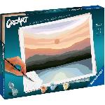 CreArt Minimalist Landscape 24x30 cm - Peinture par numeros ? Des 12 ans ? Ravensburger - 23515