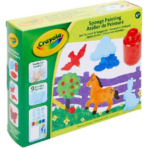 Jeu De Coloriage - Dessin - Pochoir Créatif - CRAYOLA - Atelier de Peinture - Kit de dessin et peinture lavable! Des 4 ans