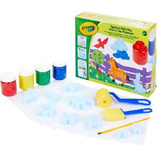 Jeu De Coloriage - Dessin - Pochoir Créatif - CRAYOLA - Atelier de Peinture - Kit de dessin et peinture lavable! Des 4 ans