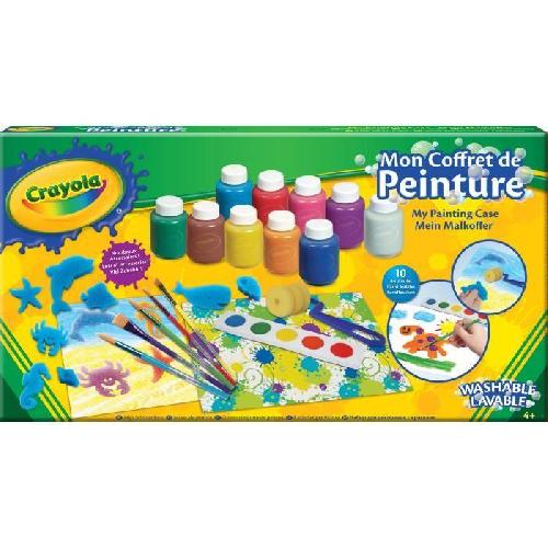 Jeu De Peinture Créatif - CRAYOLA - Mon Coffret de Peinture - Peintures variées non tachantes! Des 4 ans