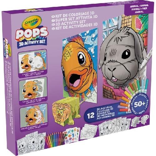 Jeu De Coloriage - Dessin - Pochoir Créatif - CRAYOLA - POPS 3D Color Pops Gift Set - Plus de 12 activités en 3D! Des 6 ans