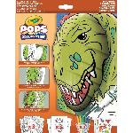 Creatif - CRAYOLA - POPS 3D Dinosaurs - Fabuleux dessins 3D de dinosaures! Des 6 ans