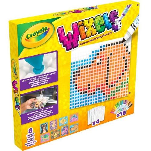 Jeu De Coloriage - Dessin - Pochoir Créatif - CRAYOLA - Wixels Coffret Animaux - Art en pixels coloré et lavable! Des 6 ans