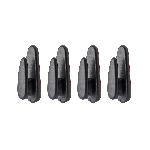 Crochets Organisateurs Adhesifs En Plastique X 4 Amio