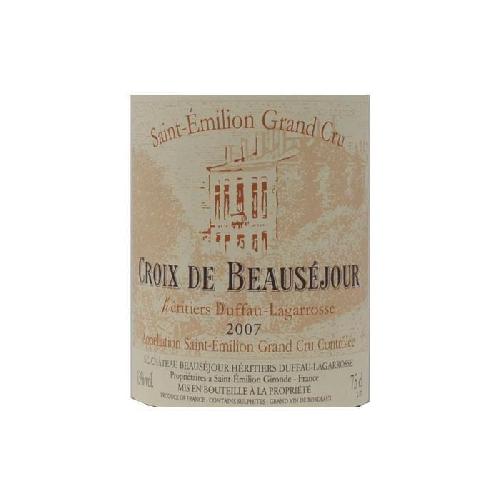 Vin Rouge Croix de Beausejour 2007 Saint-Emilion Grand Cru - Vin rouge de Bordeaux