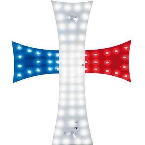 Accessoires Camion Croix lumineuse France 24V 81 Leds H25 l20