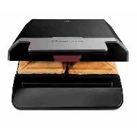 Croque Monsieur Croque-monsieur - RUSSELL HOBBS - 26800-56 - 750 W - Chauffage rapide : 108 s - Anti-adhésif - Noir / Acier