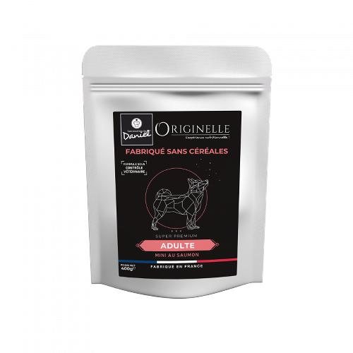 Croquettes chien Originelle Mini Adulte Saumon 400g - archives